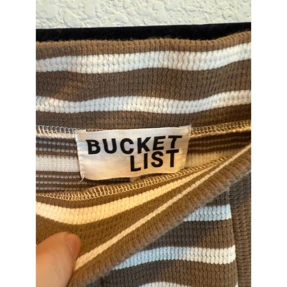 Bucketlist Striped Wide Leg Pants M - Picture 3 of 3